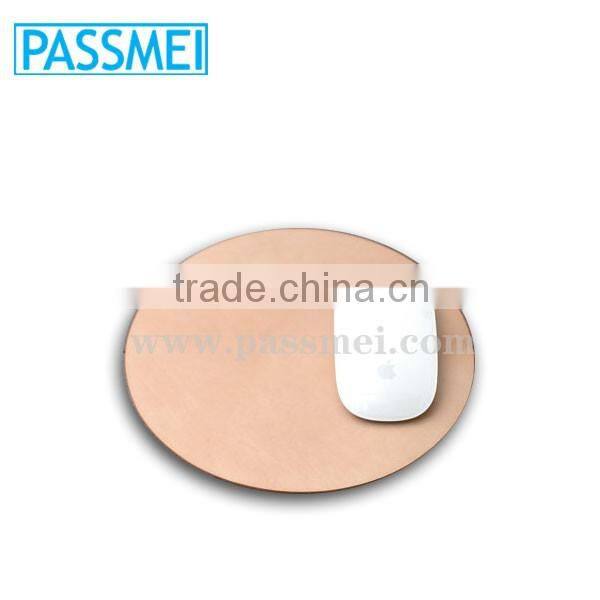 Vegetable Tanned Leather Products Natural Mouse Pad