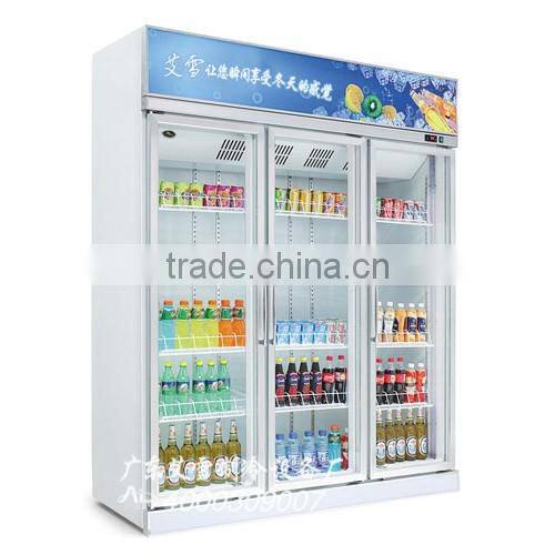 3 doors Convenience store display cabinet,Beverage display cabinet,Beer cold storage cabinet