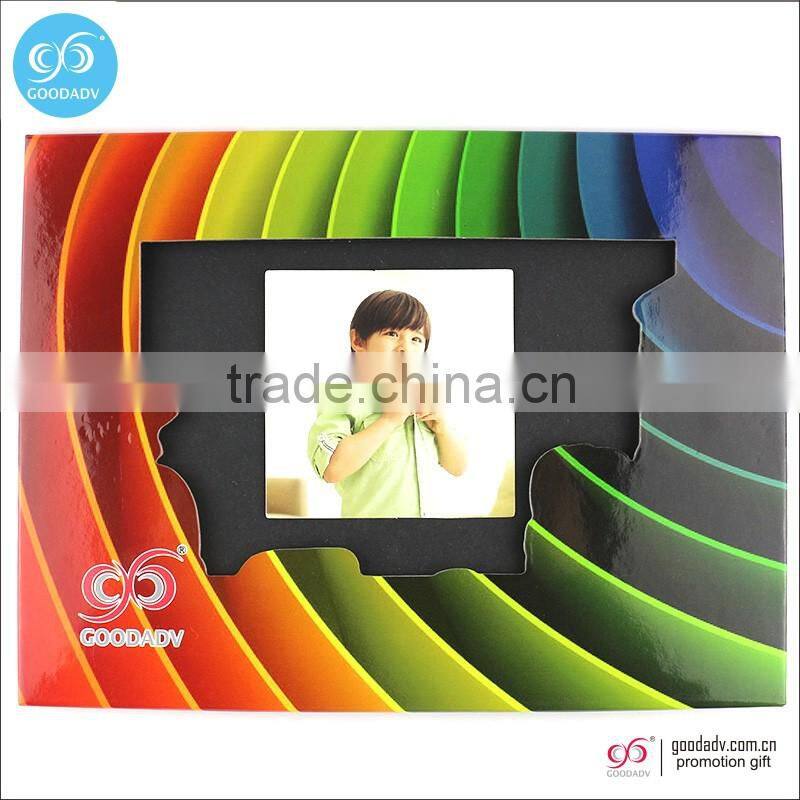 2016 New products promotion souvenir cardboard picture frame/stand paper photo frame