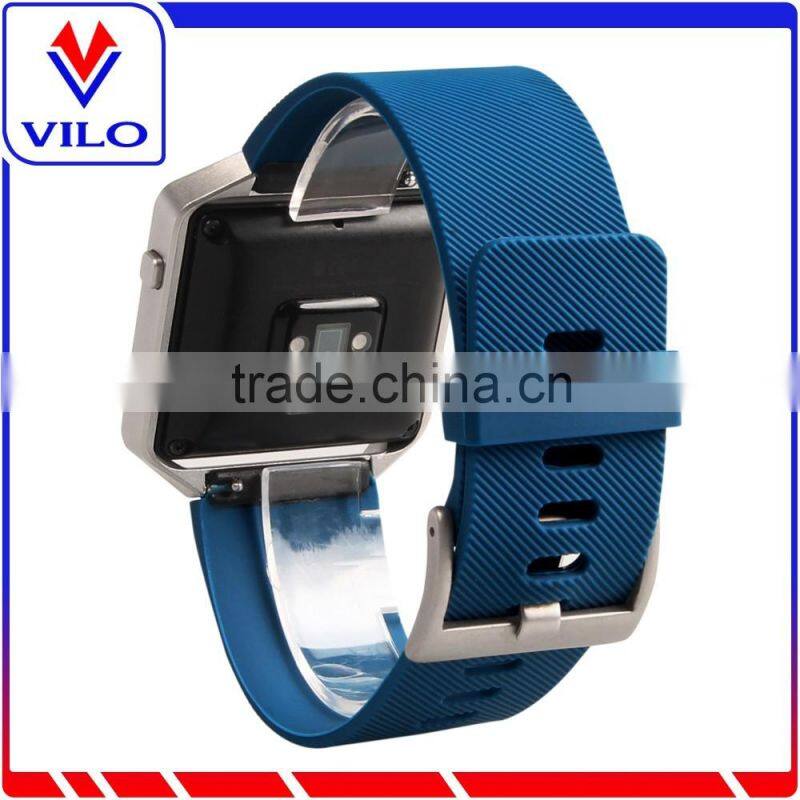 Silicone Rubber Sport Watch Band Strap Replace Watchband For Fitbit Blaze Watch