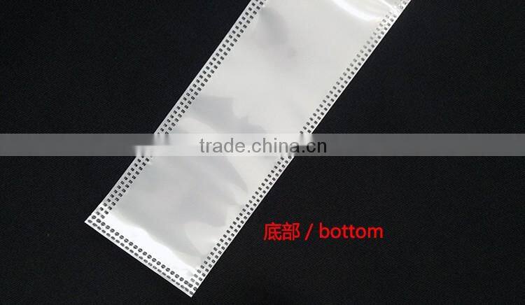 white plastic bag nylon cotton zipper pouch