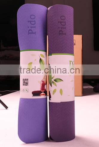 Custom label double yoga mat