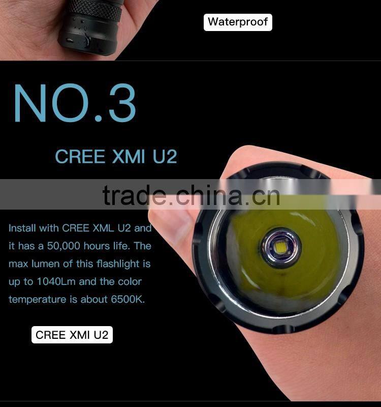Nico Nature long-life lighting XML U2 800lm IPX8 Flashlights torch light manufacturers