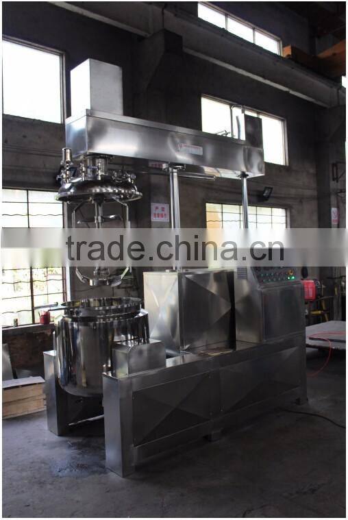 500L fixed type cosmetic cream vacuum emulsifying mixer machine