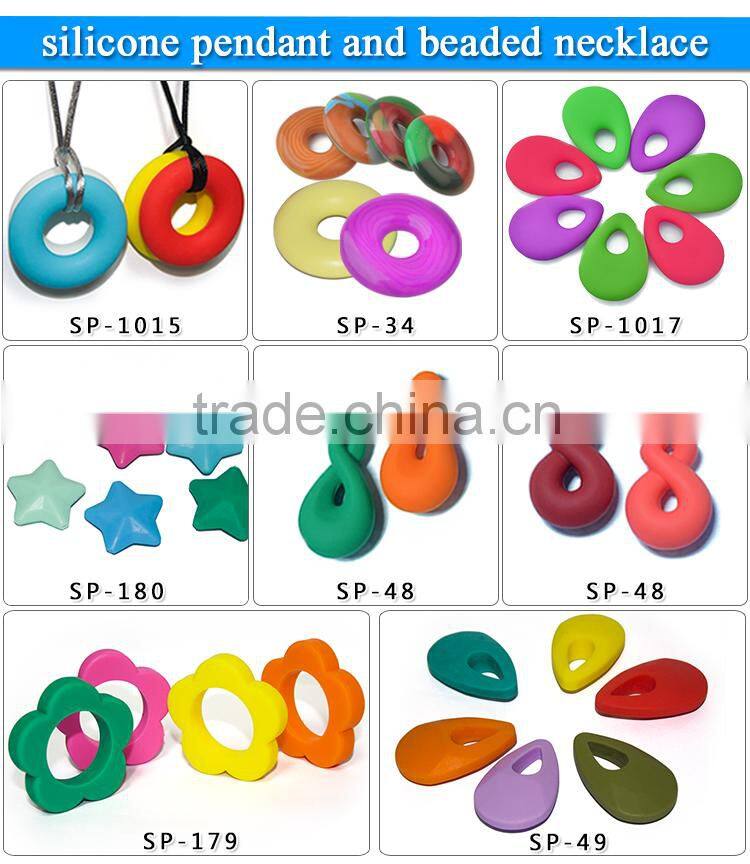China Manufacturer BPA Free Baby Teether Toys Silicone Teething Pendant Wholesale