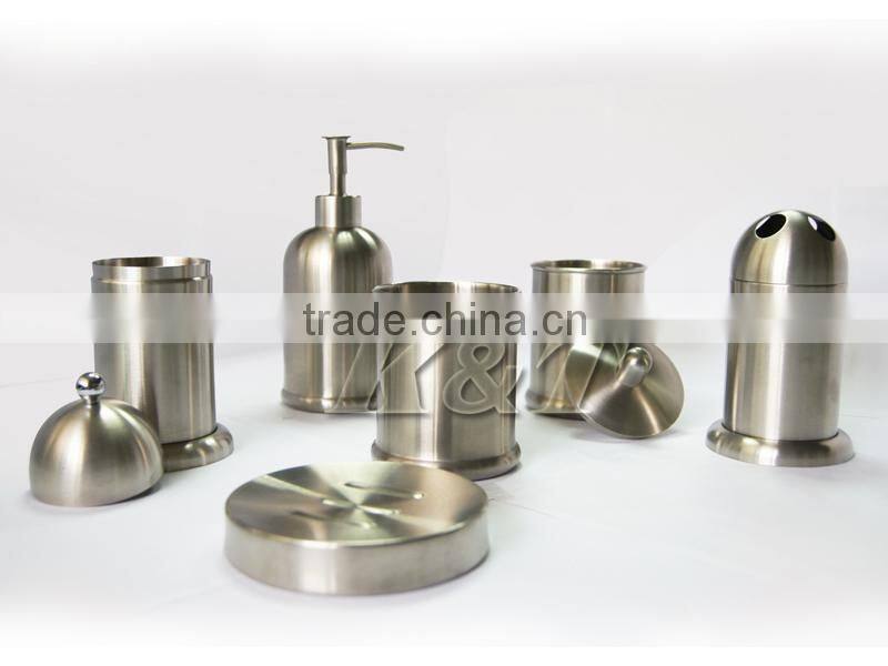 6pcs durable stainless steel bathroom set