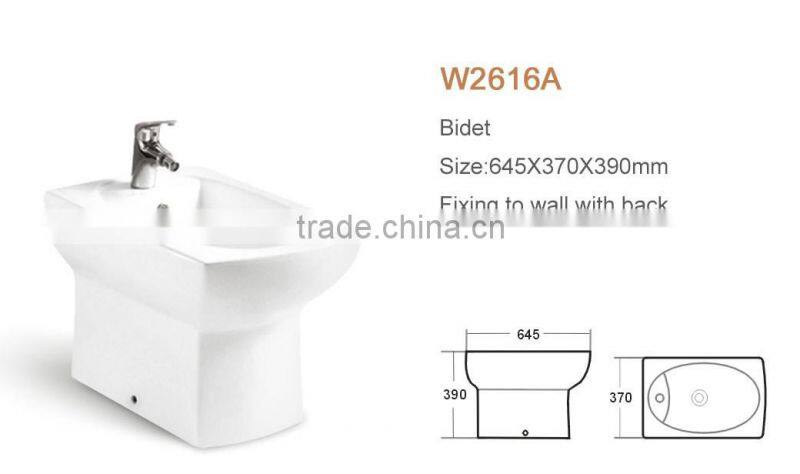 WDR square hand sanitary ceramic clean vagina Guangdong bidet seat