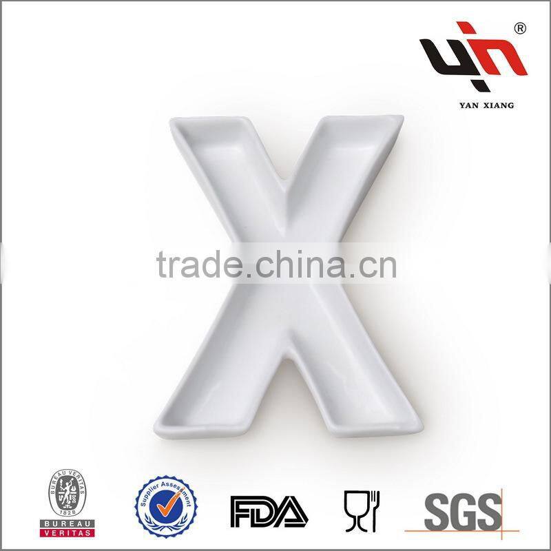 Porcelain Letter Dish X