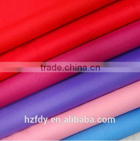 201T plain style PU coated silky smooth polyester taffeta fabric