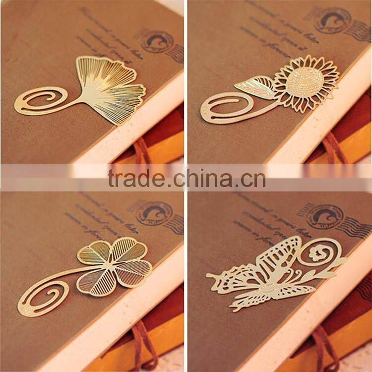 2016 IN STOCK wholesale retro beaded bow butterfly knot mermaid carved personalized retro metal bookmarks