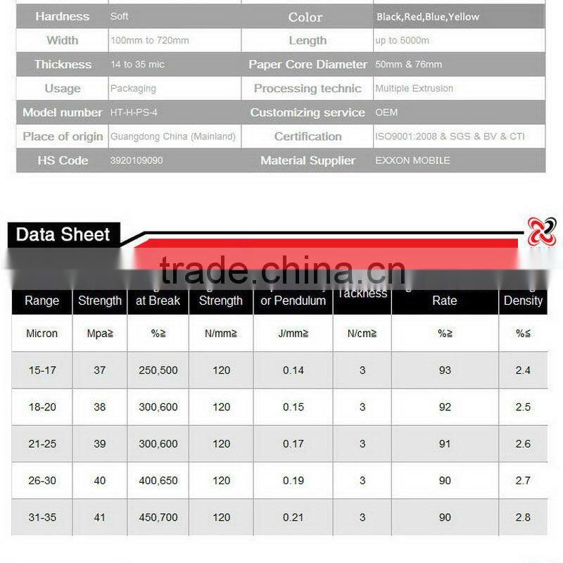 China wrap pallet colored moisture proof film