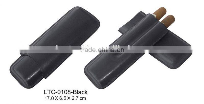 Premium quality travel leather cigar case hot sale