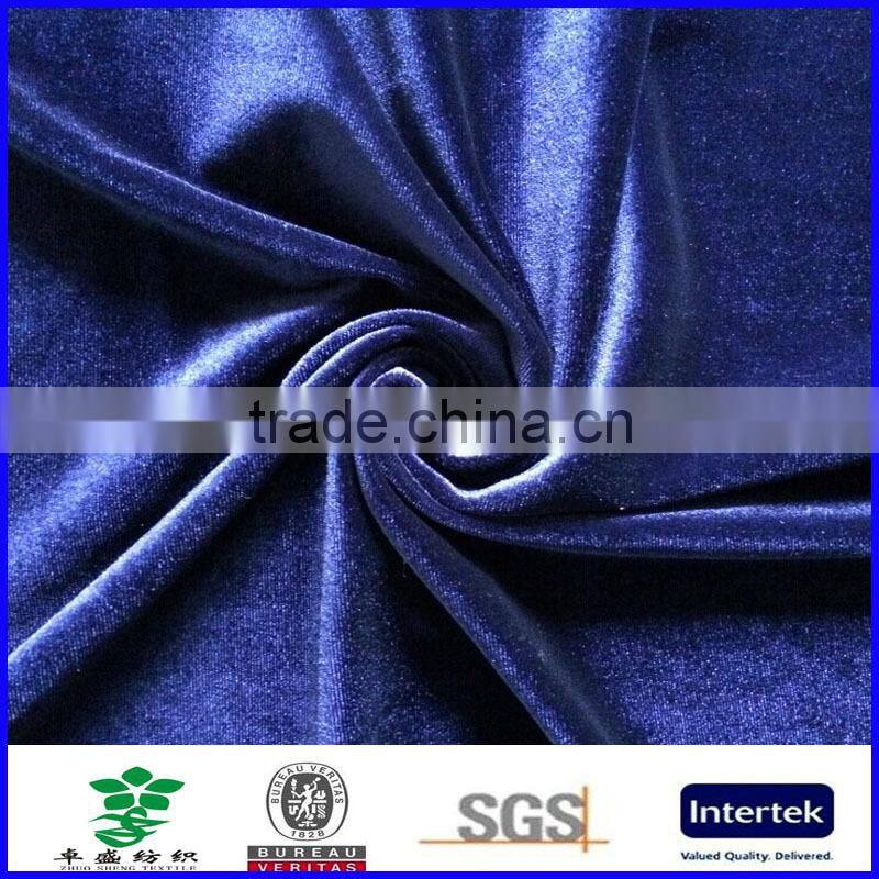 custom color card spandex polyester fabric velvet