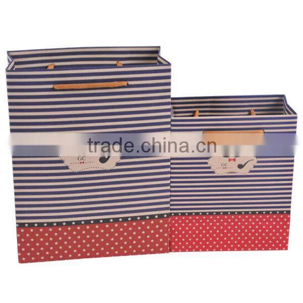 Cute Mustache Brown Paper Shopping Bag