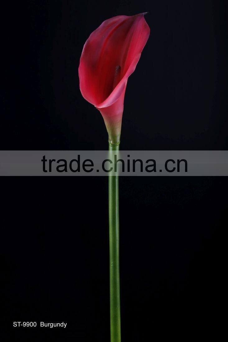 64 cm PVC Real Touch Calla Lily Spray Artificial Flower