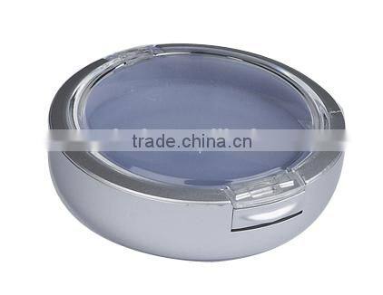 plastic compact powder container, with mirror