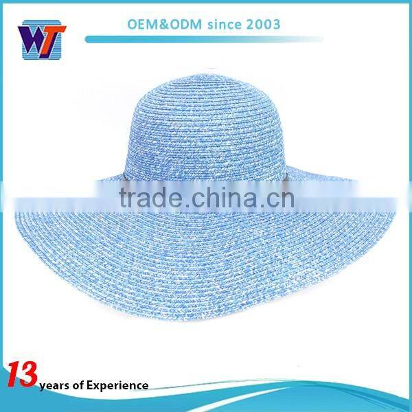 Wholesale fashion fedora hat paper braid straw hat