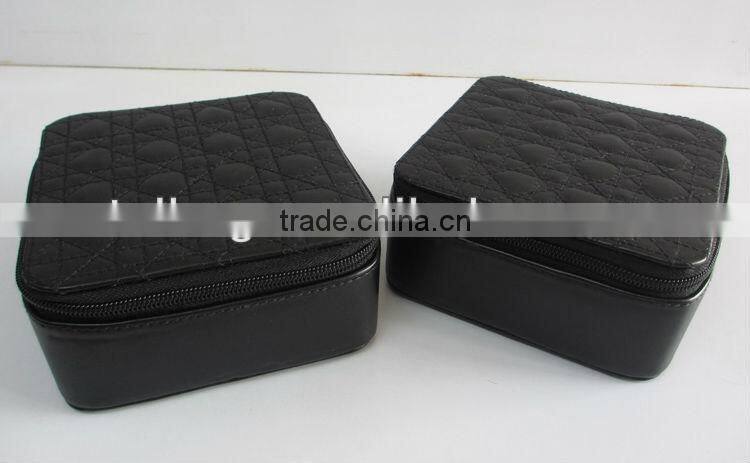 PU quilted cover cosmetic case