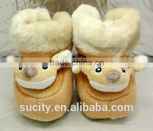 lovely high ankle balck sole baby canvas shoes