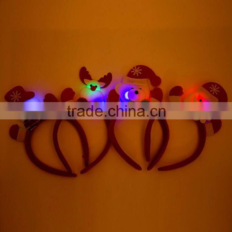 New product different types Holiday novelty headband Light Christmas Headband directly sale
