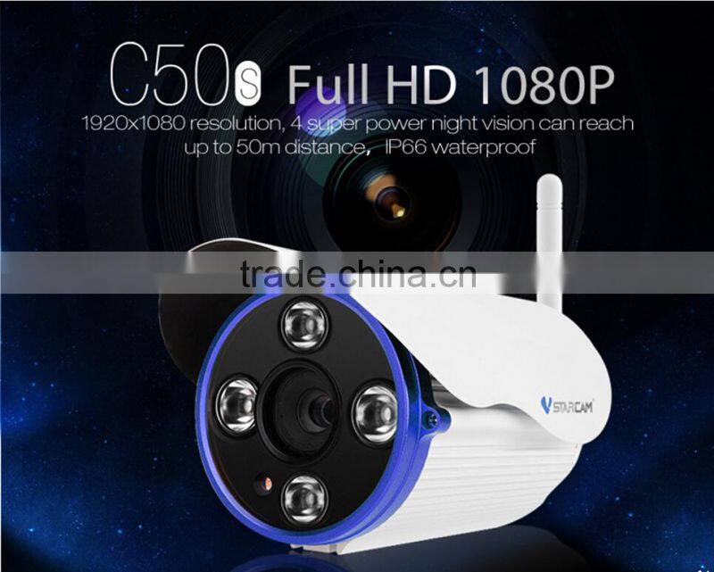 2016 Vstarcam 50M 2.0MP ONVIF 1080P IR distance waterproof wireless ip camera 1080p