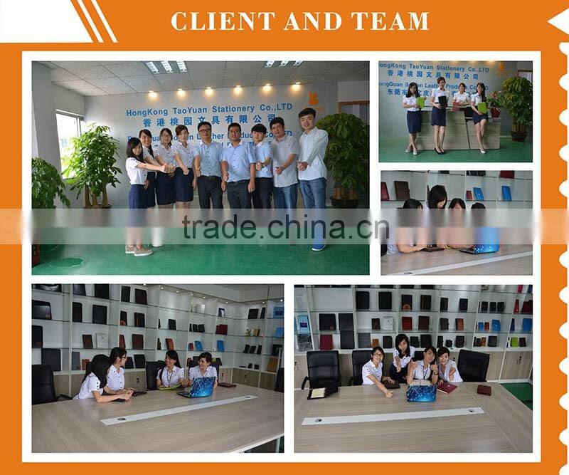 leather folder with 3 ring binder/organized file folder