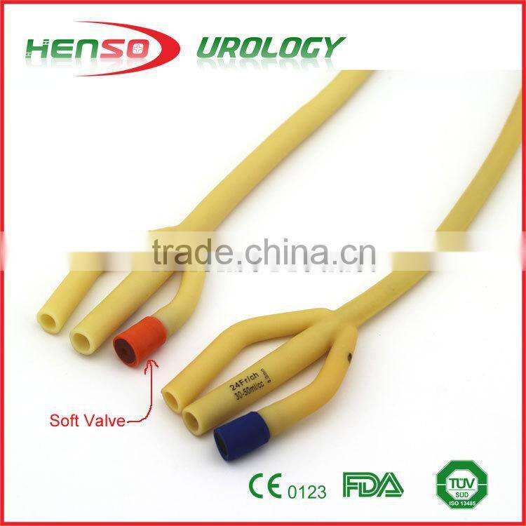 Three way (3 way) Standard Latex Foley Catheter