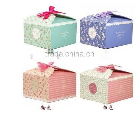 Printed Luggage Suitcase Papaer Trunk Box with Handle