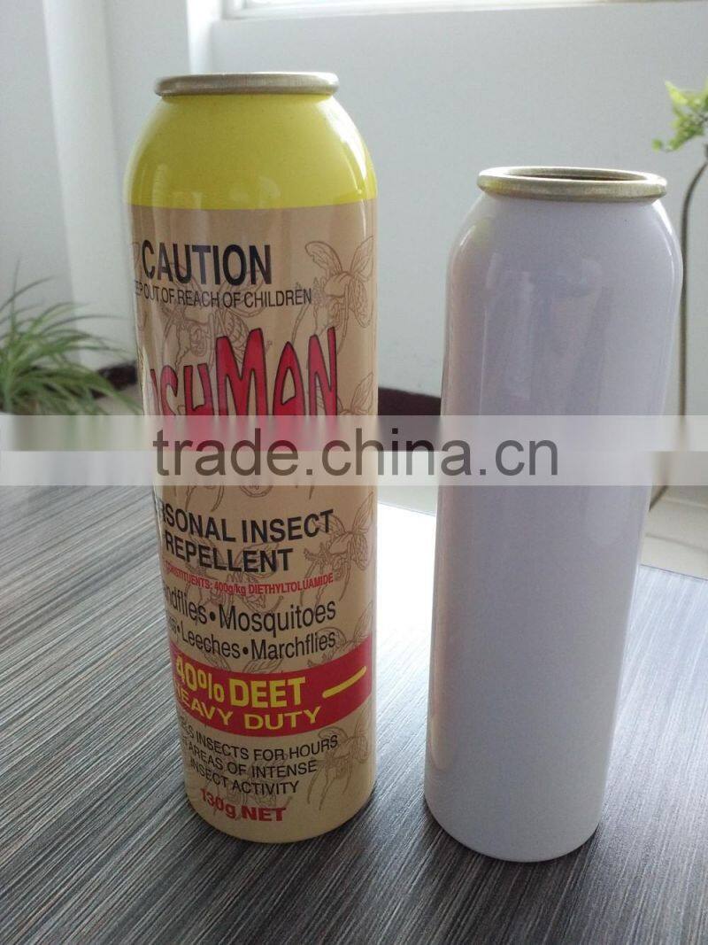 Aluminum refillable air aerosol spray can