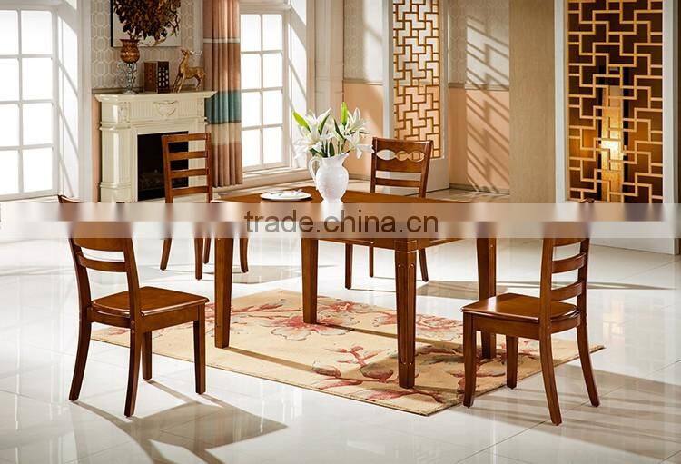 Hotsale round rotating dining table with strong wooden base