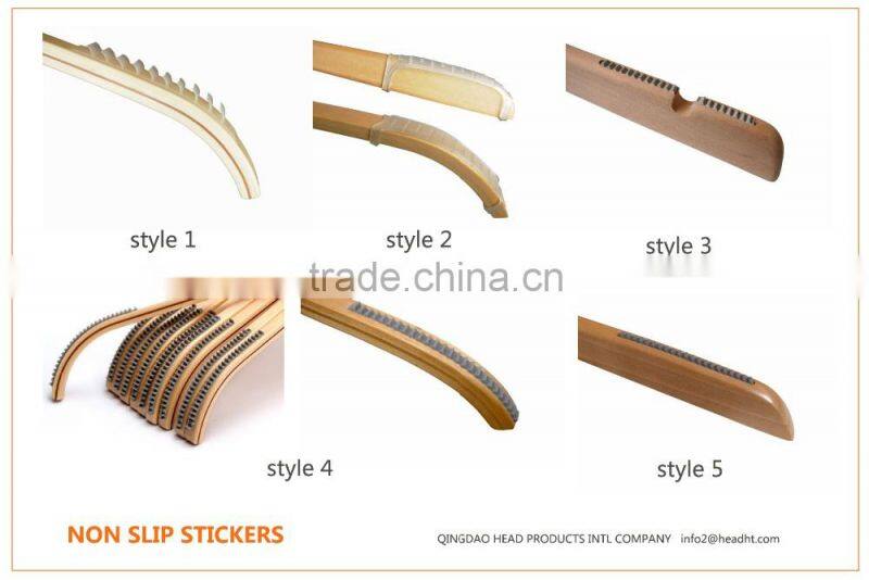 large shoulder white/black vintage for suit wooden garment hanger