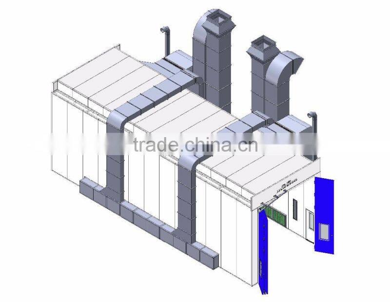 JF well exporter good truck spray booth on hot sale auto car truck bus machine painting baking room environmental cabin