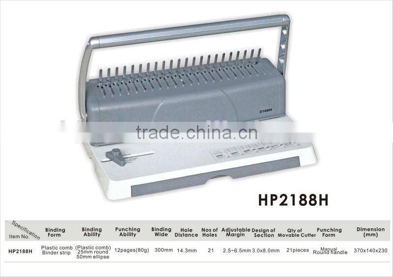 Plastic Comb Binding machine/Hot Sale Binding Machine
