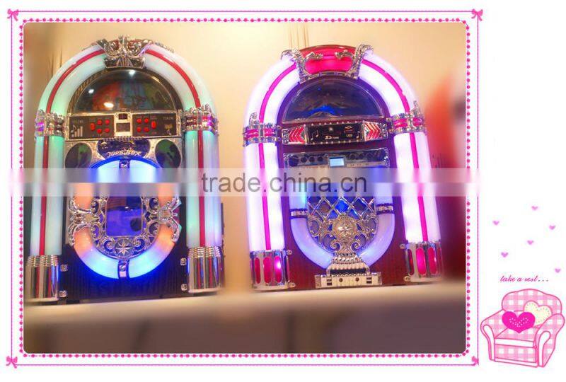 colorful Jukebox with home radio/ bluetooth speaker/docking station