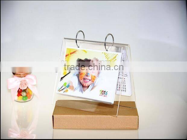 clear acrylic table calendar office calendar 4x6