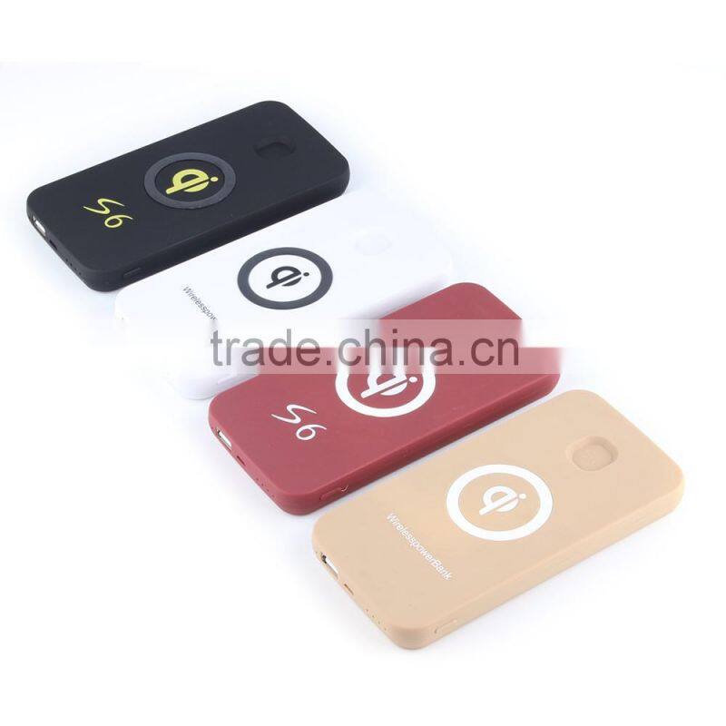 6000MAH Promotional gifts wireless charger power bank for mobile
