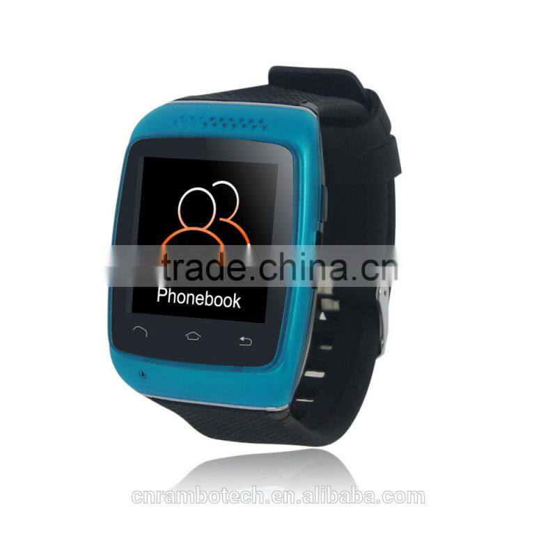 2015 new manuafature wireless bluetooth android smart watch touch