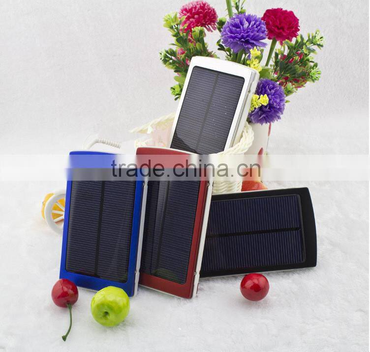 2015 Waterproof battery solar power bank 10000mah, 5000mah solar power mobile charger