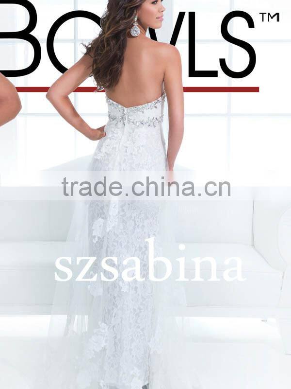 E0304 New Arrivals Patterns Of Lace Famous Brand Sweetheart Evening Dress