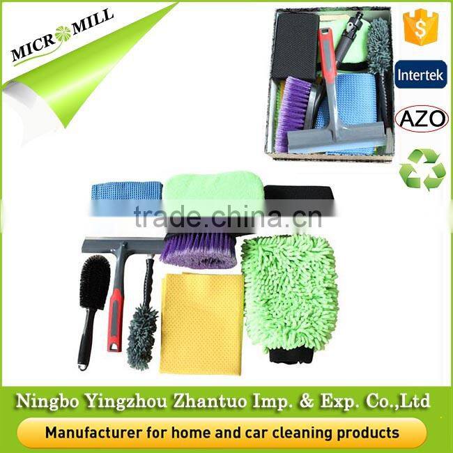 Fast washing car care products clean, lightweight portable car wash kit, microfiber car care kit