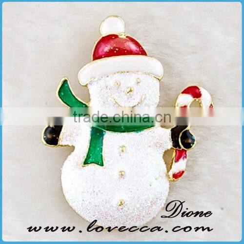 gold plated jewelry apple cut brooch merry christmas