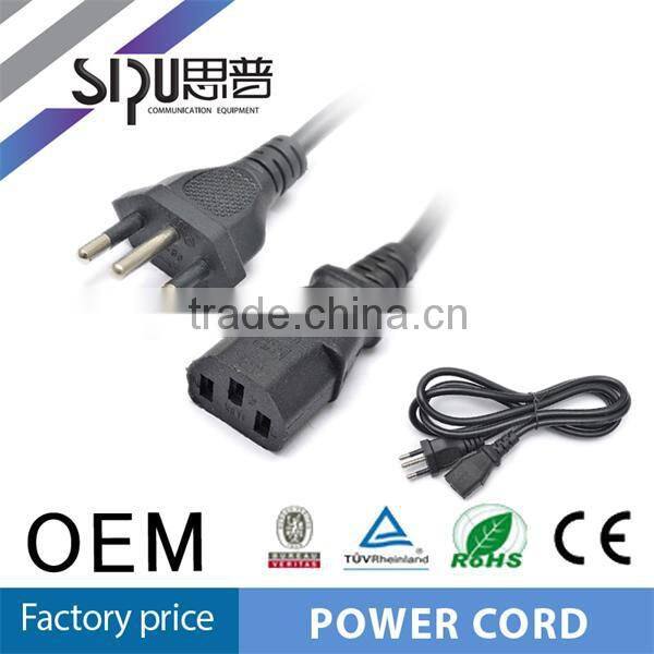 SIPU high quality BRAZIL t5 lamp power cord for pc
