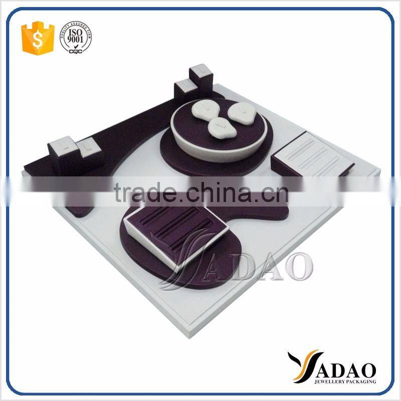 Wholesale customized velvet small size velvet jewelry organizer for rings show