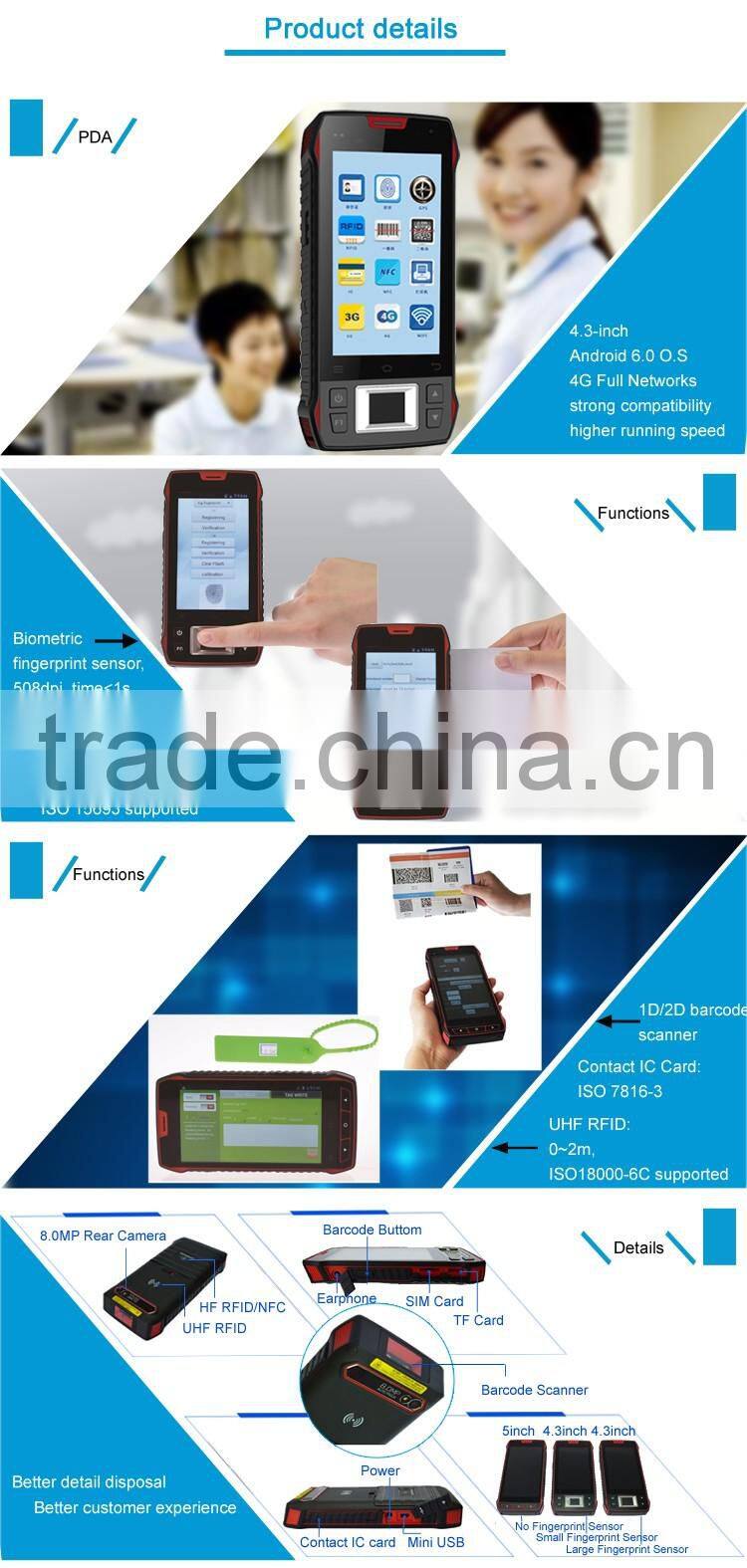 Infrared qr code scanner fingerprint sensor module capacitive sensor with wifi