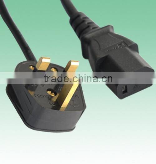 BS approval uk assembled plug with c13 power connector