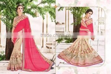 Blissful Teal Jacquard Silk Designer Saree/famous indian saree designers