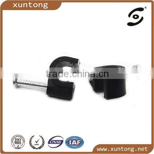 Round Cable Clip Round plastic round nail cable holder clip