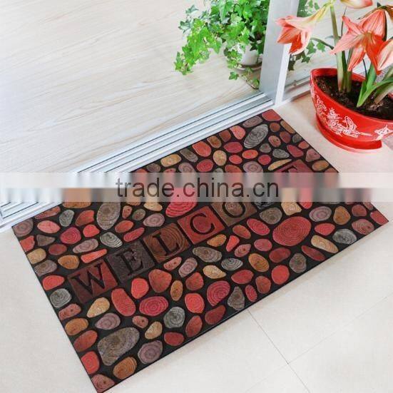 Flocking door WELCOME mat antiSlip outdoor Entrance floor mat
