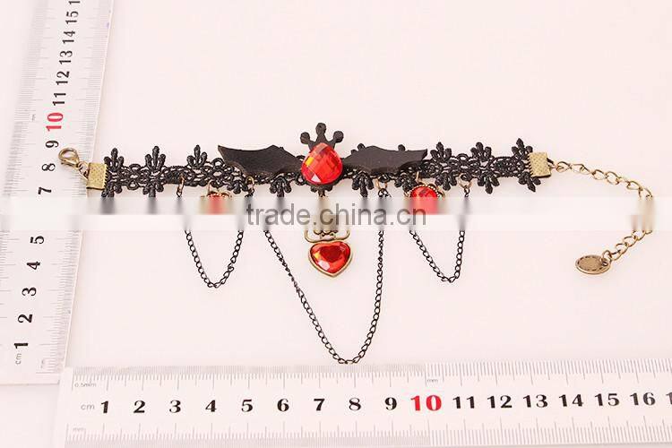 MYLOVE hot Halloween jewelry lace bracelet with bat very sexy MLS288