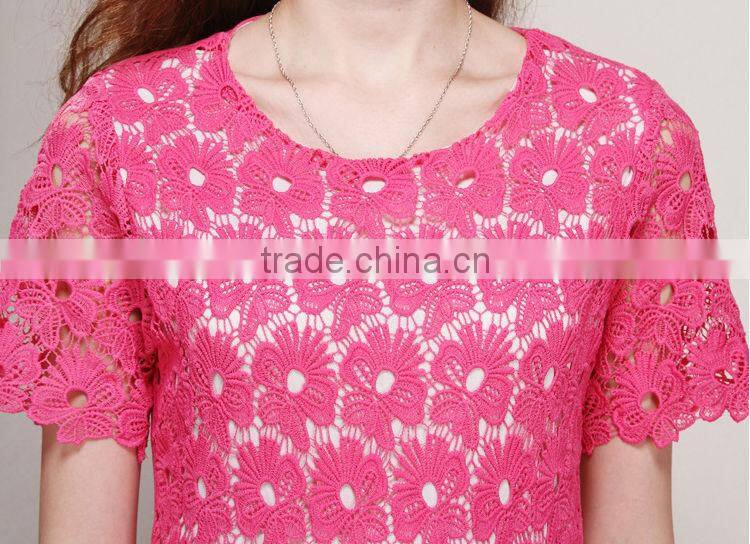 2014 EUROPEAN LATEST COLLAR DRESS A308